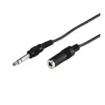 Wentronic Goobay 6,35 mm pistikupikenduskaabel, 5 m &ndash; 6,35 mm pistik (3-kontaktiline, stereo) > 6,35 mm pesa (3-kontaktiline, stereo) (50428)