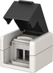 Goobay Outdoor-Surface-Mount Box IP44, 2x Keystone-Ports, (79169)