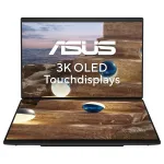 ASUS Zenbook Duo 14 UX8407AA-SN469X s&uuml;learvuti, kaks 14-tollist WQXGA+ OLED-ekraani (puuteekraan), 144 Hz, Intel Core Ultra 9 386H, 32 GB RAM, 1 TB SSD, Wi-Fi 7, 2x Thunderbolt 4, Windows 11 Pro, saksa klaviatuur