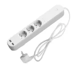 Nutikas pikendusjuhe Denver SHP-310U 3 AC-pistikupesa t&uuml;&uuml;p F 3680 W