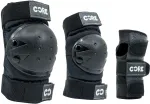 Core Junior Triple Pads Set Black-White XXS