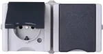 HEINRICH KOPP proAQA pinnale paigaldatav ilmastikukindel pistikupesa 2-kohaline horisontaalne hall IP44 16A 250V (950656001)