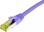 SYNERGY21 Patch-kaabel RJ45, CAT6A 500MHz, 15m, Lilla, S-STP (S/FTP), TPE/LSZH (Ultraflex), AWG26, Cat.7 toorkaabliga