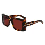 FERRAGAMO SF2032S-242 Naiste p&auml;ikeseprillid Havana atsetaat ruudukujulise raamiga pruuni gradiendi l&auml;&auml;tsedega 55/19/140 mm