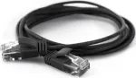 Wantec Patch-kaabel UTP CAT6a d=2,8mm 20,00m Must