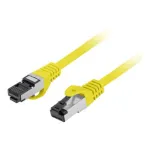 Lanberg &uuml;henduskaabel S/FTP Cat.8.1 2m LSZH CU kollane Fluke testitud
