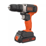 Juhtmeta puur-kruvikeeraja Black & Decker BCD001C1, 18 V, Li‑ion 1.5 Ah, oranž/must