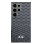 Audi IML Stitching Pattern MagSafe Case Samsung Galaxy S24 Ultra S928 Must k&otilde;va &uuml;mbris AU-IMLMS24U-Q5/D3-BK