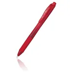 Pentel EnerGel X Retractable Gel Pen - Red Ink - 0.7 mm - Red Translucent Barrel