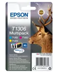 Epson Stag Multipack 3-v&auml;rvi T1306 DURABrite Ultra tint, k&otilde;rge (XL) tootlusega, ts&uuml;aan, magenta, kollane, pigmendip&otilde;hine tint, 10,1 ml, 1 tk, hulgipakend
