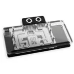Alphacool Core RX 9070 XT Taichi GPU vesijahutusplokk koos tagapaneeliga, l&auml;bipaistev/kroom