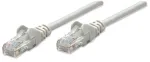 Intellinet v&otilde;rgupatch-kaabel, Cat6, 1 m, hall, CCA, U/UTP, PVC, RJ45, kullatud kontaktid, snagless, kaitse&uuml;mbrisega, eluaegne garantii