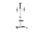 Equip 650602 LFD-ekraani k&auml;ru 37&ndash;70 tolli (94&ndash;177,8 cm), 90&deg; p&ouml;&ouml;ratav, max VESA 600 x 400 mm, 50 kg, alumiinium, must, valge