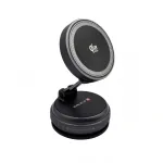 Evelatus Qi2 25W magnetiline juhtmevaba autolaadija AutoSpring spiraalse USB-C kaabliga 1,2m must