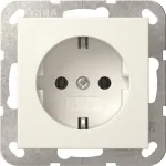 Gira System 55 SCHUKO pistikupesa, puhtvalge, s&uuml;vispaigaldus, 16 A 446603