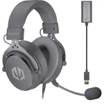VIRO Plus USB Alt Gray, m&auml;ngupeakomplekt tumehall, USB-A, 3,5 mm pesa, 7.1-USB-helikaart