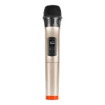 PU628J UHF juhtmevaba d&uuml;naamiline mikrofon LED-ekraaniga (kuldne)