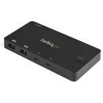 StarTech.com 2-pordiline USB-C KVM-l&uuml;liti &ndash; 4K 60 Hz HDMI &ndash; kompaktne kahepordiline UHD USB-C lauaarvuti mini KVM-l&uuml;liti koos USB-C-kaablitega &ndash; siinitoiteline &ndash; MacBook, iPad Pro, ThinkPad, IdeaPad, EliteBook