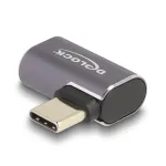 DeLOCK USB-adapter 40 Gbps USB-C PD 3.0 100 W isane emasele nurga all vasak/parem 8K 60 Hz metallist