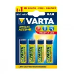 Varta Ready2Use 56703 AAA (R03) Ni-MH laetavad akud, 800 mAh, 4 tk