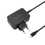 Mobiilseadme laadija QOLTEC 51024 &mdash; Universaalne vahelduvvoolu siselaadija, 65W PD, 20V/3,25A, 1,2m kaabel, must