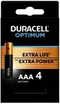 Duracell OPTIMUM AAA leelispatareid, 4 tk pakendis &mdash; kauakestev energia v&auml;ikestele seadmetele