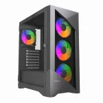 Gembird CCC-FC-900ARGB Gaming arvuti korpus Fornax 900, ATX, must