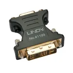 Lindy DVI-A-pistik VGA emasele adapter, must