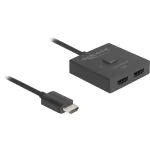 HDMI-l&uuml;liti DeLOCK 18901 144Hz Must Plastik 55x55x15mm