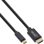 InLine USB-ekraanikaabel, USB-C isane HDMI isasele, 5 m