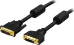 DVI-kaabel Deltaco DVI-602A 2 m DVI-D Must