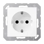 Pistikupesa t&uuml;&uuml;p F Jung A 1520 BF WWM, 16 A, 250 V, termoplast, valge, 55&times;55 mm