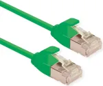 ROLINE Green - patch-kaabel - RJ-45 (M) kuni RJ-45 (M) - 3 m - 3,6 mm - U/FTP - CAT 6a - Halogeenivaba, Vormitud, Konksuvaba, Keerdjuhtiv - Roheline, pantone 3278C (21.44.3336)