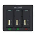 Charger for 3 batteries Telesin S0-BCG-12-TGP for GoPro HERO 13 &mdash; 3‑slot USB charger