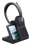 Headset Yealink WH64 Dual &mdash; juhtmega ja juhtmeta Bluetooth, supraauraalne, peapaelaga, 50 m ulatus, must
