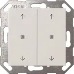 Seinal&uuml;liti klahv Gira Taster Wippe KNX 2f Reinwei&szlig; 517403 &mdash; 2-kohaline KNX klahv, valge
