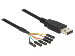 USB-kaabel DeLOCK 1,8 m USB2.0-A/TTL 6-p Must