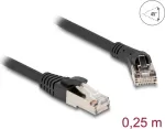 V&otilde;rgukaabel DeLOCK RJ45 Cat.8.1 45&deg; paremnurkne 0,25 m must
