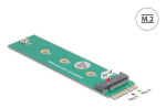 DeLOCK sisemine M.2 adapter 64343, host M.2 isane, roheline