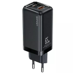 Laadija usams T47 USB / USB‑C 65W PD kiirlaadimine &mdash; 65 W USB Power Delivery, USB-A + USB-C pordid