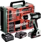 Metabo BS 18 L Set 614051710 akutrell-kruvikeeraja, 18 V, 2x 2 Ah Li-Ion, harjadeta