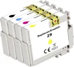 Renkforce tindi komplekt &uuml;hildub Epson T2986 (C13T298640) Must, Ts&uuml;aan, magenta, Kollane RF-5705460 (RF-5705460)