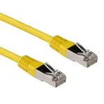 ACT kollane 5 m LSZH SFTP CAT6A varjestatud paigalduskaabel RJ45 pistikutega