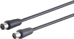 Koaksiaalkaabel S/CONN 80028-128S 10 m IEC Must