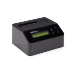 StarTech.com Single Bay Hard Drive Eraser, eraldiseisev HDD/SSD puhastaja, 4Kn, USB 3.0 to SATA III (6 Gbps), 9 kustutusrežiimi, LCD-ekraan, turvalise kustutamisega k&otilde;vaketta puhastusdokk, DB-9 printeriport, TAA-le vastav
