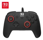 Juhtmega m&auml;ngukontroller Turtle Beach Rematch Nintendo Switch 2 jaoks &mdash; USB‑C, 3 m kaabel, tagumine nupp, D‑pad, must