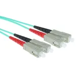 ACT 1 meeter LSZH Multimode 50/125 OM3 fiiberoptiline patch-kaabel duplex SC-pistikutega