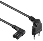 Toitekaabel Gembird PC-184L 1 m H05VV-F CEE7/16 to C7, 2,5 A, must