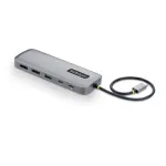 StarTech.com 189B-USBC-MULTIPORT USB-C to Dual DisplayPort Multiport Hub - 2x DP 1.4, 4K 60Hz, USB-A 3.0, Gigabit Ethernet, 100W PD Pass-Through