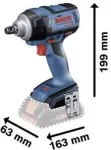 Bosch Professional GDS 18V-300 Akul&ouml;&ouml;kmutterkeeraja 18 V, 300 Nm, 1/2 inch nelikantajam, harjadeta, ainult seade (06019D8200)